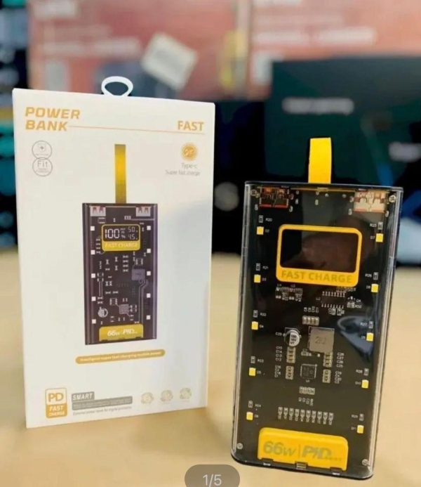 20000mah Power Bank With Transparent Body