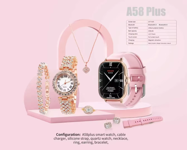 A58 Plus 6 In 1 – Smartwatch For Women
